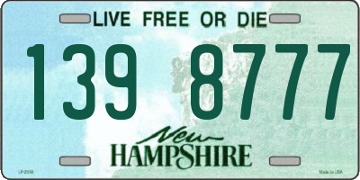 NH license plate 1398777