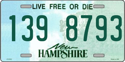 NH license plate 1398793