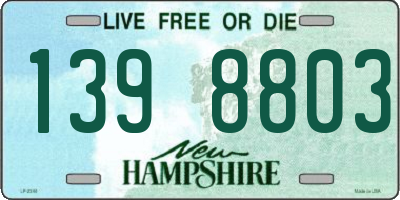 NH license plate 1398803