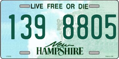 NH license plate 1398805