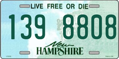NH license plate 1398808