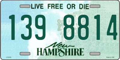 NH license plate 1398814