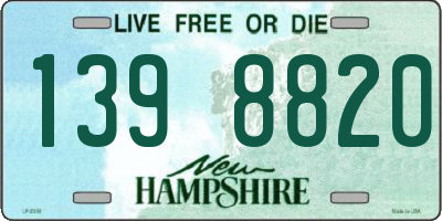 NH license plate 1398820