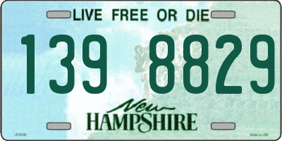 NH license plate 1398829