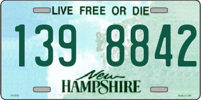 NH license plate 1398842