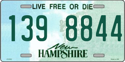 NH license plate 1398844