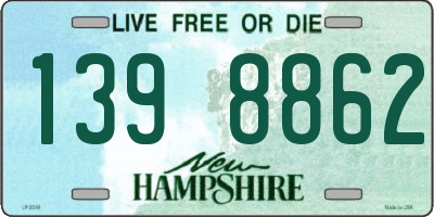 NH license plate 1398862
