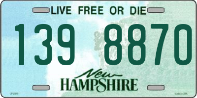 NH license plate 1398870