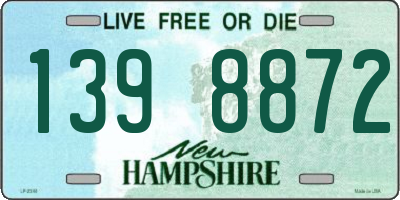NH license plate 1398872