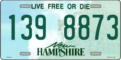 NH license plate 1398873