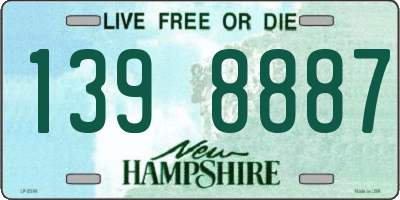 NH license plate 1398887