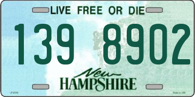 NH license plate 1398902
