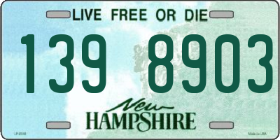 NH license plate 1398903