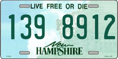 NH license plate 1398912
