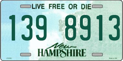 NH license plate 1398913