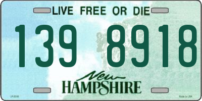 NH license plate 1398918