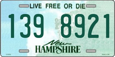 NH license plate 1398921