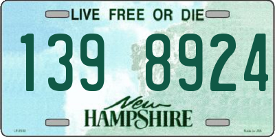 NH license plate 1398924