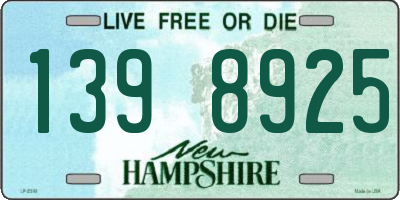 NH license plate 1398925