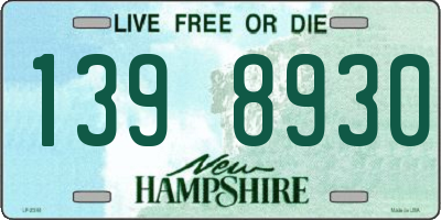 NH license plate 1398930