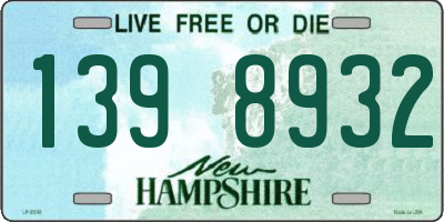 NH license plate 1398932