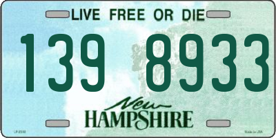 NH license plate 1398933