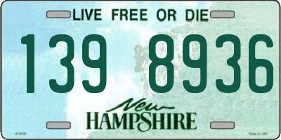 NH license plate 1398936