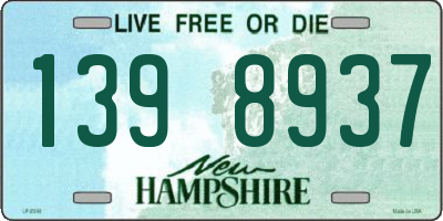 NH license plate 1398937