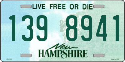 NH license plate 1398941