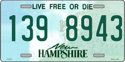 NH license plate 1398943