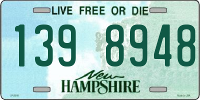NH license plate 1398948