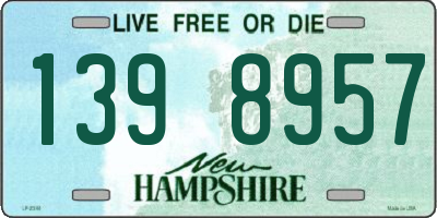 NH license plate 1398957
