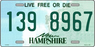 NH license plate 1398967