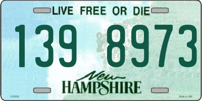 NH license plate 1398973