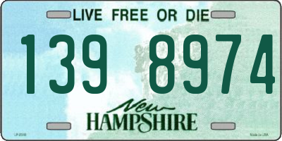 NH license plate 1398974