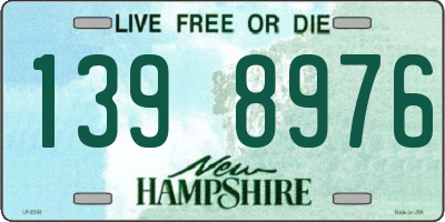 NH license plate 1398976
