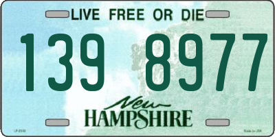 NH license plate 1398977