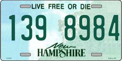 NH license plate 1398984