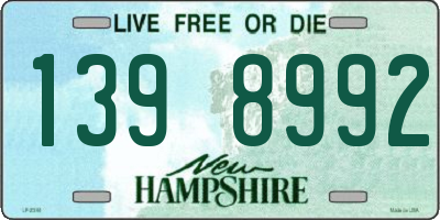 NH license plate 1398992