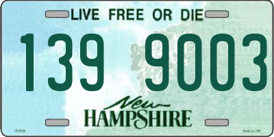 NH license plate 1399003
