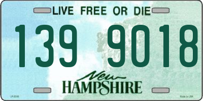 NH license plate 1399018