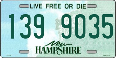 NH license plate 1399035