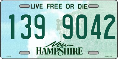 NH license plate 1399042