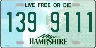 NH license plate 1399111