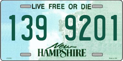 NH license plate 1399201