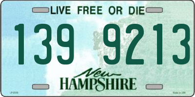 NH license plate 1399213