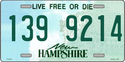 NH license plate 1399214