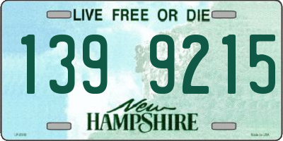 NH license plate 1399215