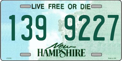NH license plate 1399227