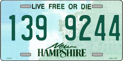 NH license plate 1399244
